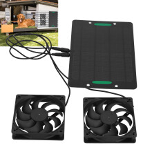 ESTINK Solar Panel Fan,Solar Panel Fan Kit Air Extractor Outdoor Ventilation Equipment For Greenhouses 10W 800MA,Solar Panel Powered Fan