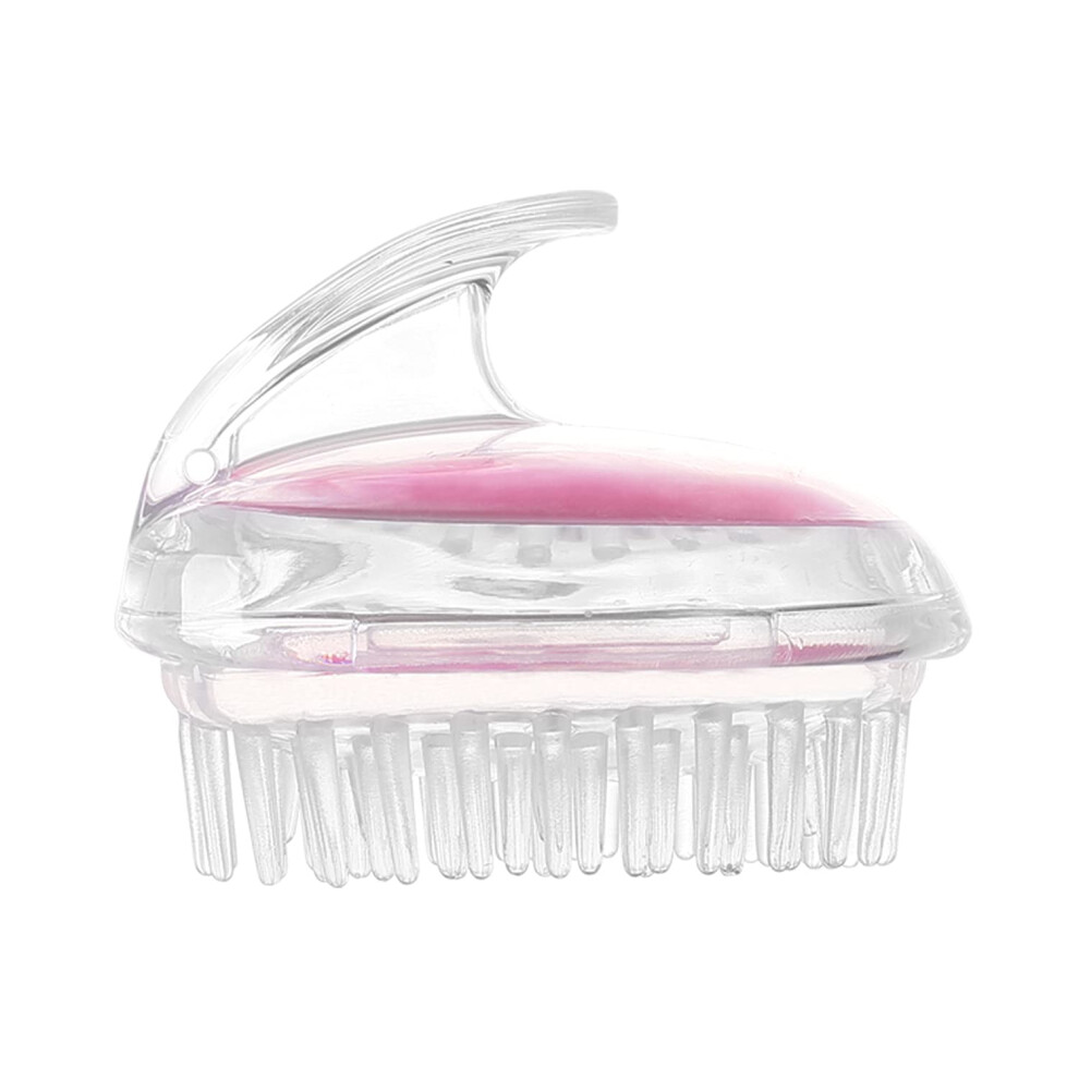 Waterproof Silicone Scalp Massager Brush with Ergonomic Grip for Hair Washing and Grooming