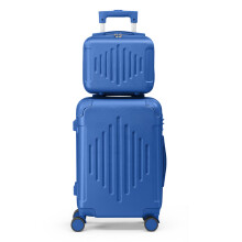 2Pcs Suitcase Set ABS Cabin Hard Shell Travel Luggage Trolley 4 Wheels Light UK