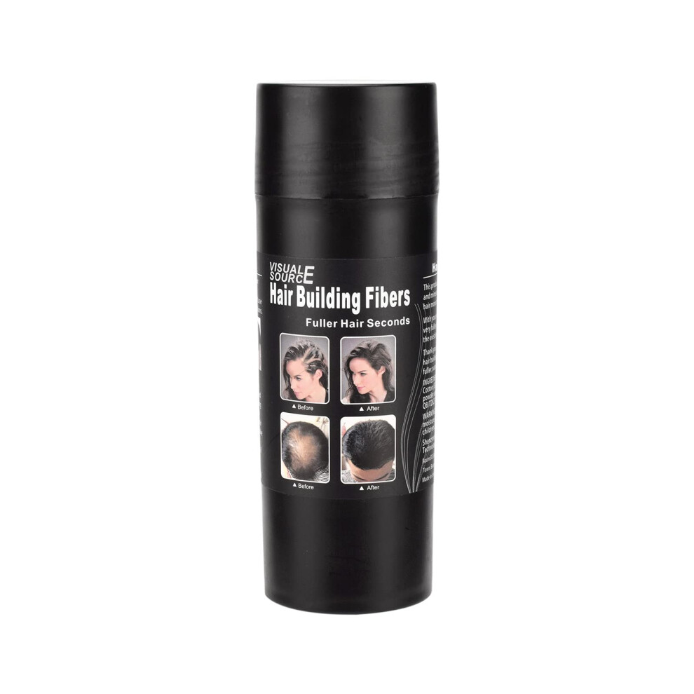 Black Hair Building Fibers Hairline Powder For Instant Thickening And Natural Coverage