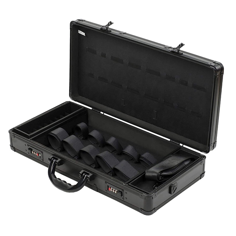 Barber Carrying Case With Lock, Aluminum Tool Organizer For Clippers And Grooming Supplies 9044945945829
