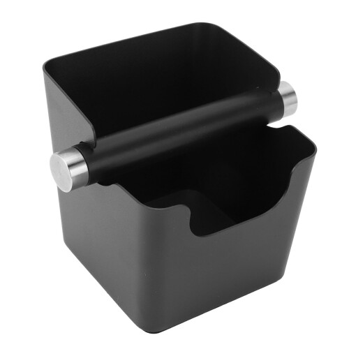 Coffee Knock Box Stainless Steel Space Saving Espresso Grounds Container for Home Office Use