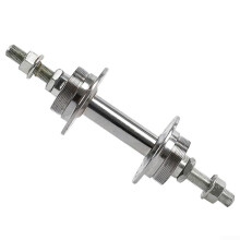Rear Bike Hub 36 Hole 175mm Steel Silver Finish for Road and Fixed Gear Bikes