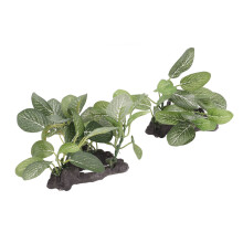 Plantes artificielles polyvalentes en 2 pièces pour aquariums, terrariums et décoration intérieure