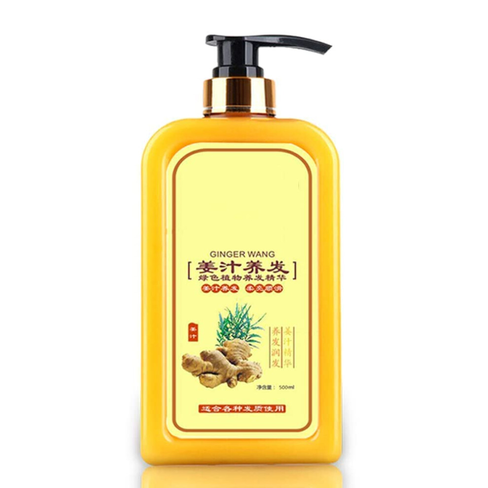 Ginger Shampoo for Hair Growth 500ml with Ginger Infused Formula and Instant Hair Conditioning