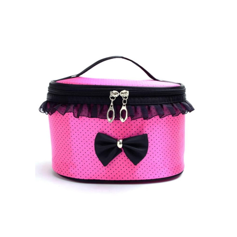 Herrnalise Cosmetic Bag for Women, Large Capacity Waterproof Travel Makeup Bag, Compatible with TSA, Portable Bucket Toiletry Bag