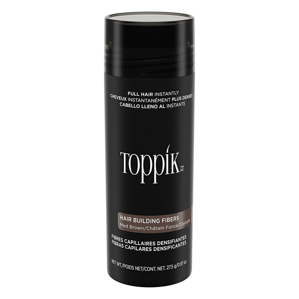 Brown Hair Building Fibers 0.97 Oz Medium For Thinning Hair, Instant Hair Coverage Spray With Naturallook Finish