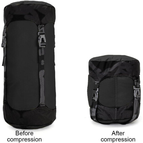 Sleeping Bag Compression Sack Waterproof Lightweight Storage Bag with Adjustable Straps for Camping 1
