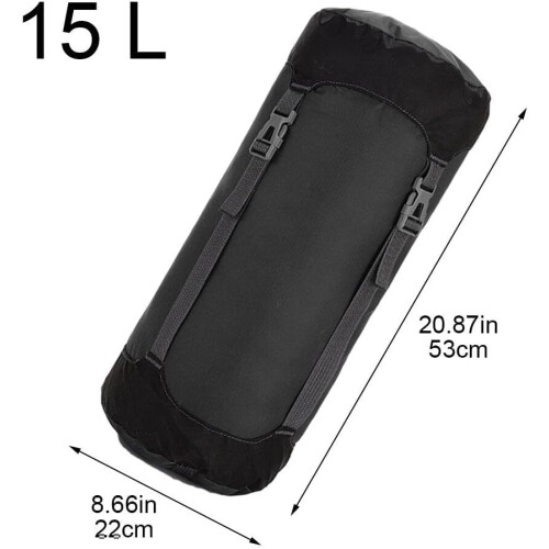 Sleeping Bag Compression Sack Waterproof Lightweight Storage Bag with Adjustable Straps for Camping 2
