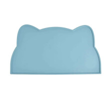 Pet Feeding Mat Waterproof NonSlip FoodGrade Silicone Cat Dog Placemat Easy to Clean Blue