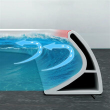Shower Water Barrier Silicone Folding Threshold Dam 1m Waterproof Seal Strip WheelchairFriendly