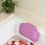 Bath Pillow with Suction Cups for Neck and Back Support, Quick Dry for Comfortable Soaking (Purple) 3