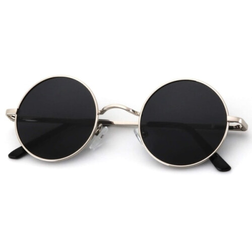 John Lennon glasses for men, round sunglasses, polarized circle shaped