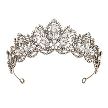 Princess Crown with Elegant Sparkling Crystals for Wedding, Birthday Party, Bridal Tiara