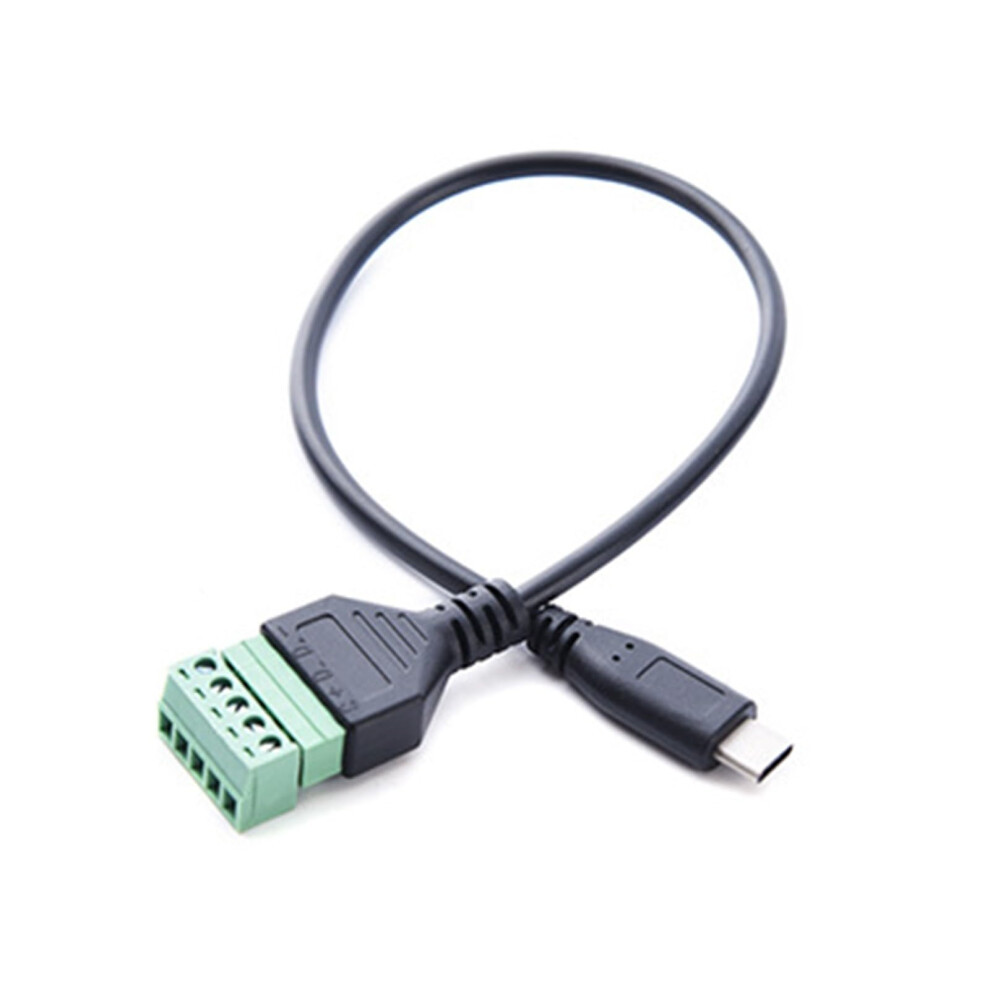 30Cm Usb Type C Cable Fast Charging Speed Data Transfer Solderless Terminal Connector 9044945170146
