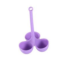 Silicone Egg Cooker and Boiler Mold with Bread Shape Design for Pots, Food Grade, Purple