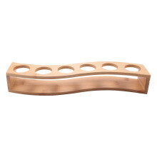 Shot Glass Holder Set-1Oz/30Ml Shot Glass Set Bamboo Shot Glass Holder, 6Pcs Shot Glass Set, Perfect for , Bar