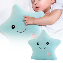 Colorful Glow Pillow Toy for Valentine's Day, Soft Star Cushion for Christmas & Fall Decor, Cozy 5-Pointed Cushion Gift