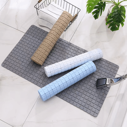 ICERUN Antislip Badmat, Flexibele PVC Douchemat, Efficiënte Afwatering Badmat Antislip 1