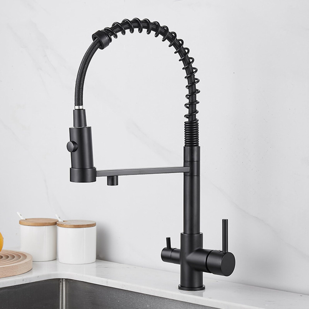 Kitchen Faucet 3In1 With Dual Lever, Pullout Filter And 3Way Function 9044945186673
