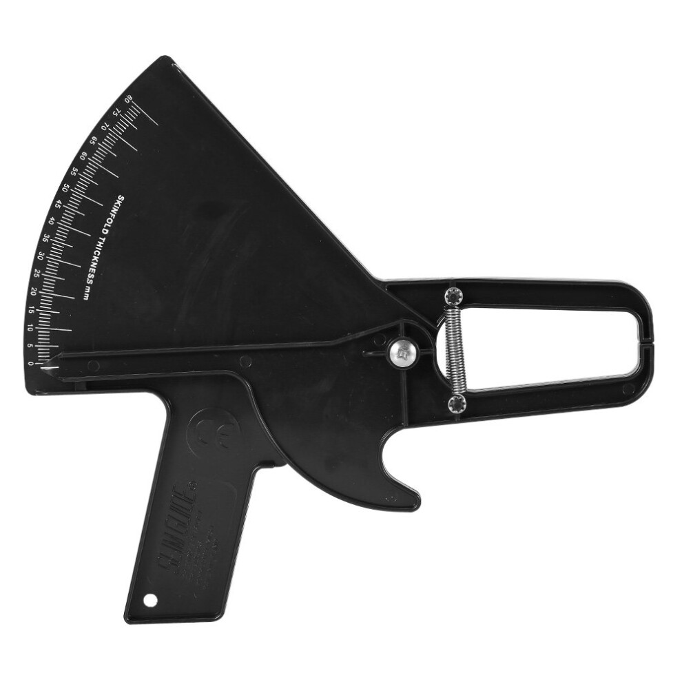 Body Fat Caliper 080mm Skinfold Tester for Fitness Body Fat Measurement in 2 Colors Black