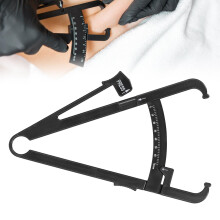 Body Fat Caliper Black Plastic Skinfold Body Fat Tester for Men and Women Fitness Measurement