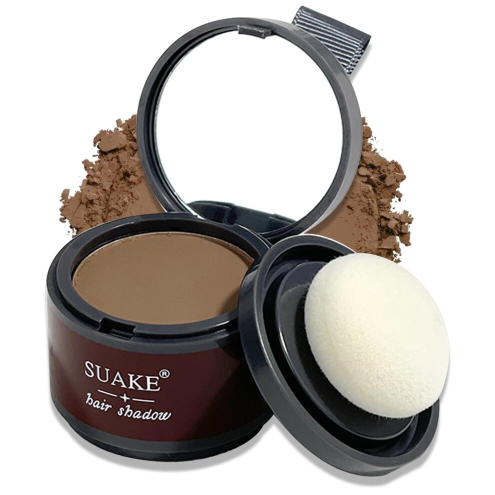 Root Touch Up Powder Dark Curry  Waterproof Hairline Shadow Concealer for Thinning Hair Natural Finish