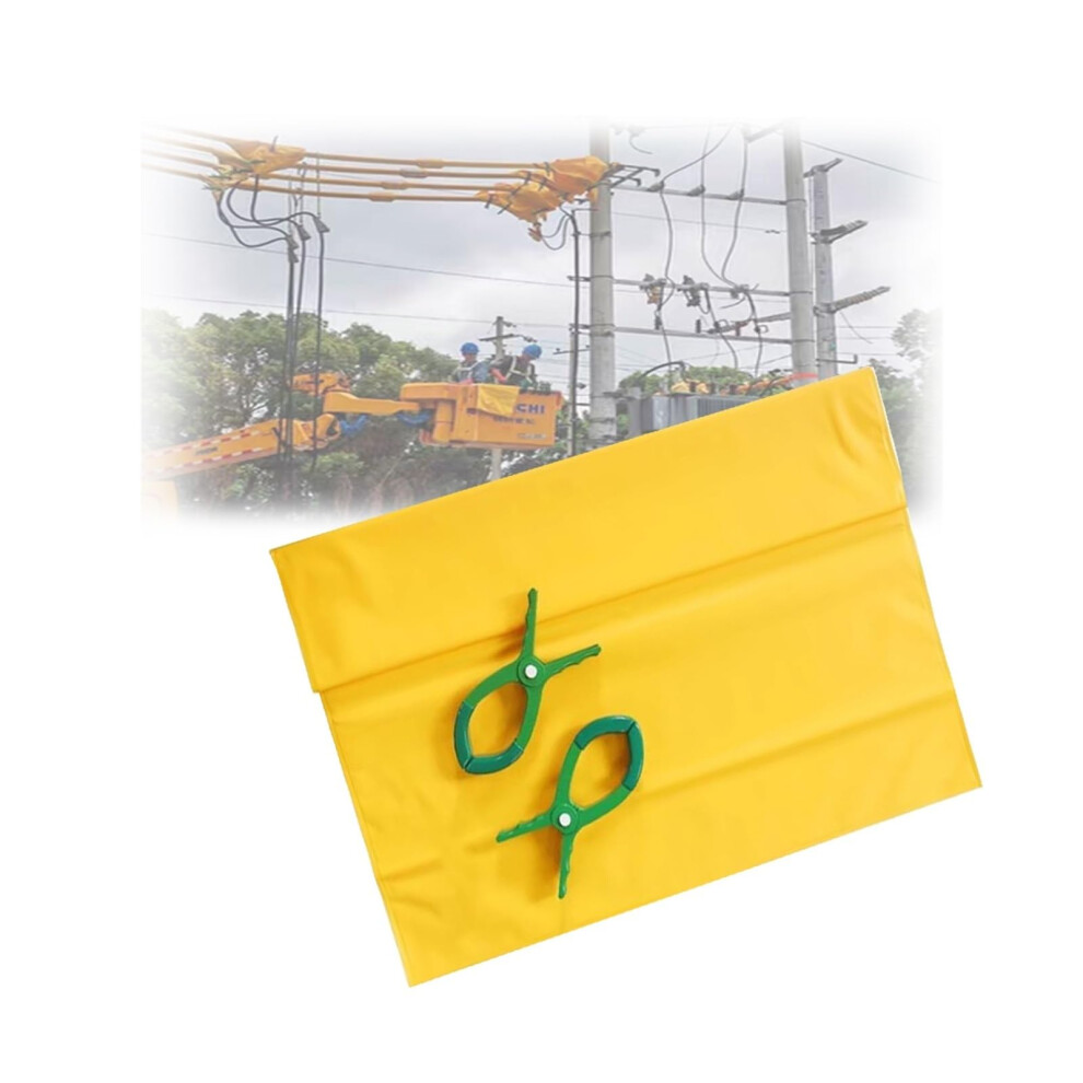 Insulating Blanket For Voltage 10Kv 100X100cm Resin Mat With Clips For Electricians 9164114939968