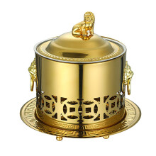 Traditional Chinese Copper Hot Pot with Stainless Steel, Vintage Shabu Shabu Cooker, Detachable Easy Clean Design