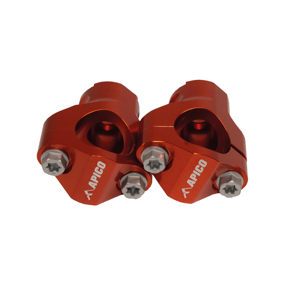 Apico Handlebar Mount Kit - 28.6Mm - Ktm/ Husqvarna Sx/Sxf/Tc/Fc 2005-16, Exc/Exc-F/Tpi/Te/Fe 2005-22 - Orange 5056480920333