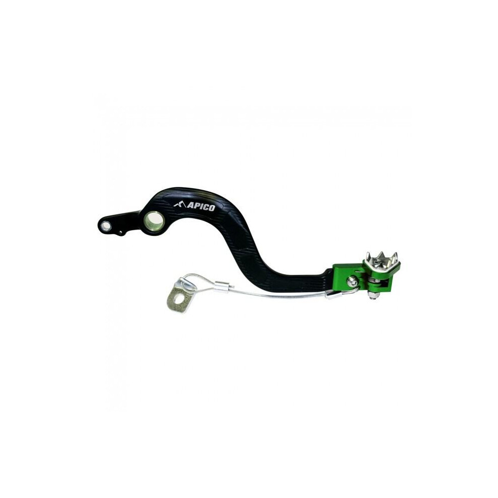 Apico Forged Brake Pedal - Kawasaki Kx85 2001-23 - / Black/Green 5056480910990