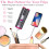 Cordless Automatic Hair Curler with Ceramic Barrel, Fast Heating and LCD Timer Display, Purple 5