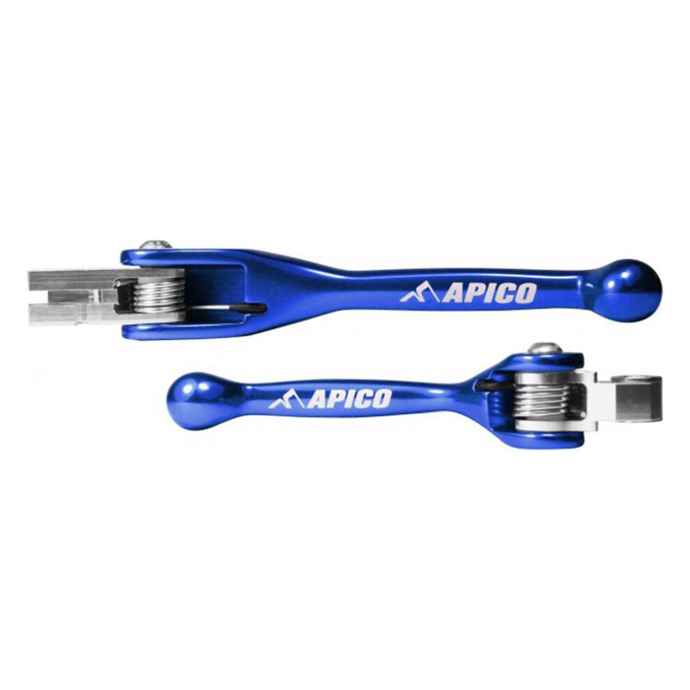 Apico Set Of Flexi Levers For Yamaha Yz 125/250 2015-2023, Yzf 250/450 2009-2023, Yzf250x 2020-2023, Yzf450x 2019-2023 Blue 5056480924379