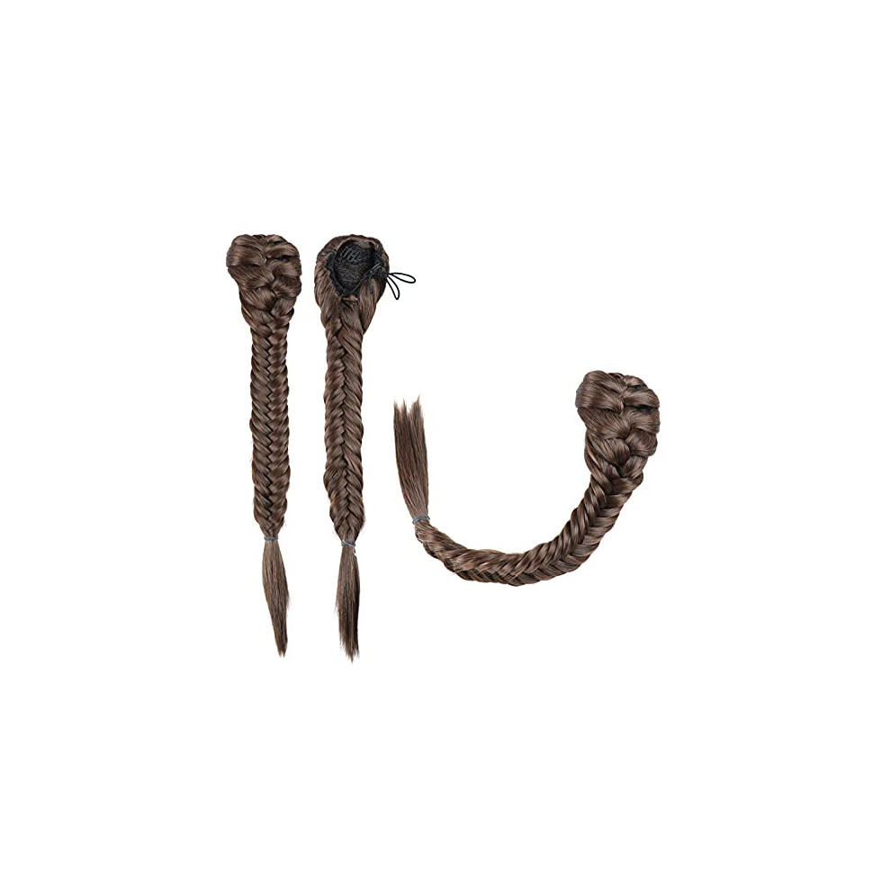 Unisex Synthetic Ponytail Extension Fishtail Braid Clip In Drawstring Long Braided Hairpiece For Women Sl66m2 30