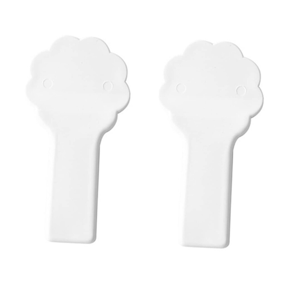 2pcs Hygienic Toilet Seat Lifter Handles with Adhesive for Touch Bathroom Lid Opening