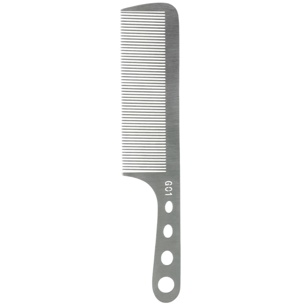 Professional Hair Cutting Comb with Anti Static Carbon Steel Fine Teeth and Ergonomic Handle for Salon