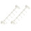 4Pcs Space-Saving White Cabinet Door Towel Hooks Organizer 1