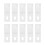 50Pcs Thickened White Curtain Hooks Roller Shade Clips for Blinds 2