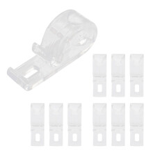 50Pcs Thickened White Curtain Hooks Roller Shade Clips for Blinds