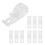 50Pcs Thickened White Curtain Hooks Roller Shade Clips for Blinds 1
