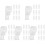 50Pcs Thickened White Curtain Hooks Roller Shade Clips for Blinds 4