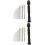2Sets Vice Drill Set with Drill Bits Black Alloy Steel DIY Hand Tools 6