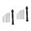 2Sets Vice Drill Set with Drill Bits Black Alloy Steel DIY Hand Tools 5