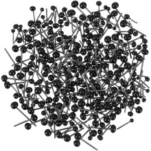 1200Pcs Craft Glass Eyes Black for Crochet Animal Crafts