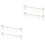 4Pcs Space-Saving White Cabinet Door Towel Hooks Organizer 5