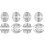 8Sets Silver Aluminum Alloy Bath Bomb Mold Set DIY Cupcake Baking Tool 2