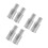 6Pcs Metal Broom Handle Threaded Adapter Silver for Mop Extension Pole 6