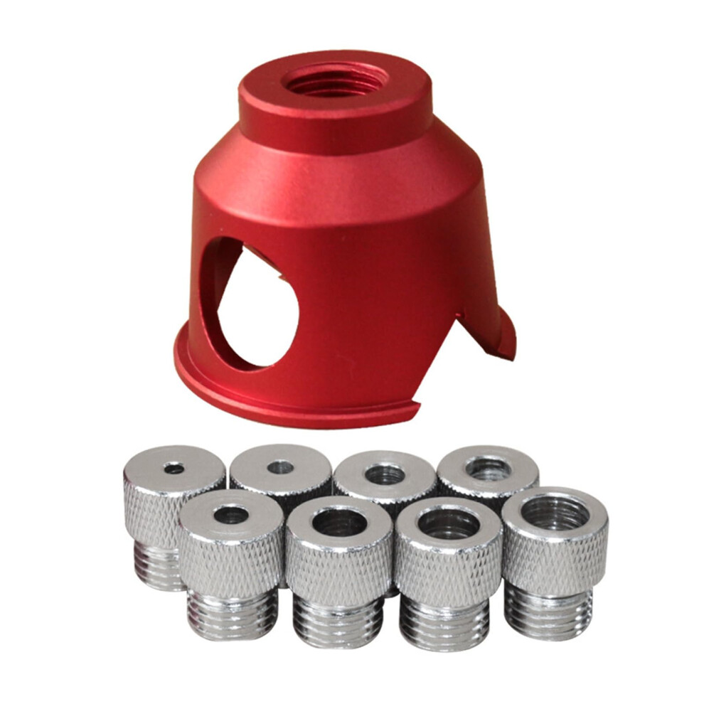 Aluminium Drill Guide For Woodworking, Adjustable Drill Bit Locator With Accurate Hole Positioning 9044945182194