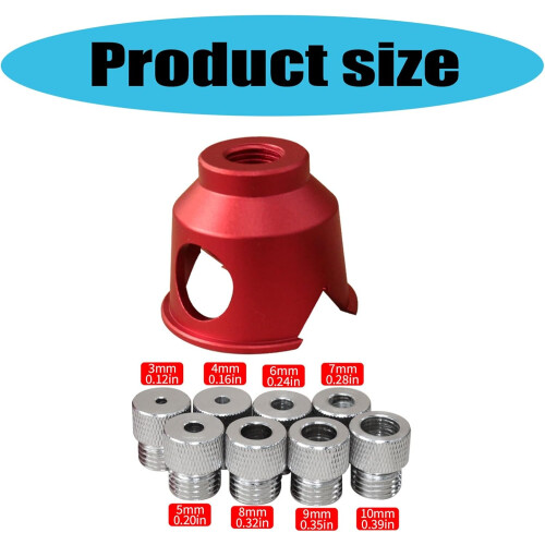 Aluminium Drill Guide for Woodworking, Adjustable Drill Bit Locator with Accurate Hole Positioning 1