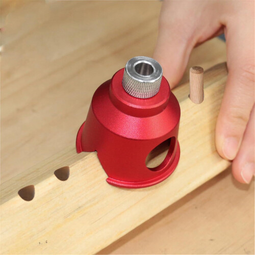 Aluminium Drill Guide for Woodworking, Adjustable Drill Bit Locator with Accurate Hole Positioning 2